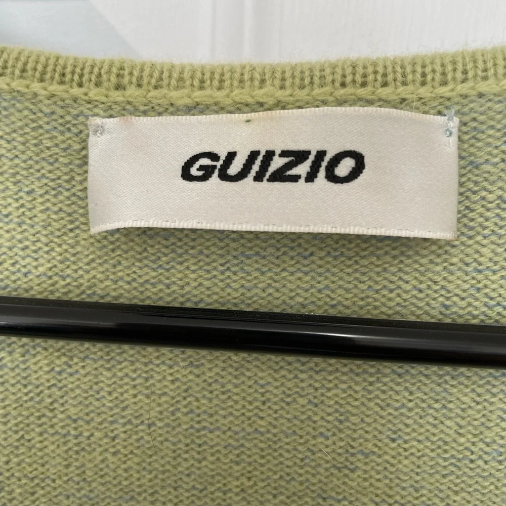 Guizio Blue and Green Knit Crop Top- Large - Picture 3 of 12